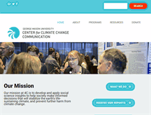 Tablet Screenshot of climatechangecommunication.org